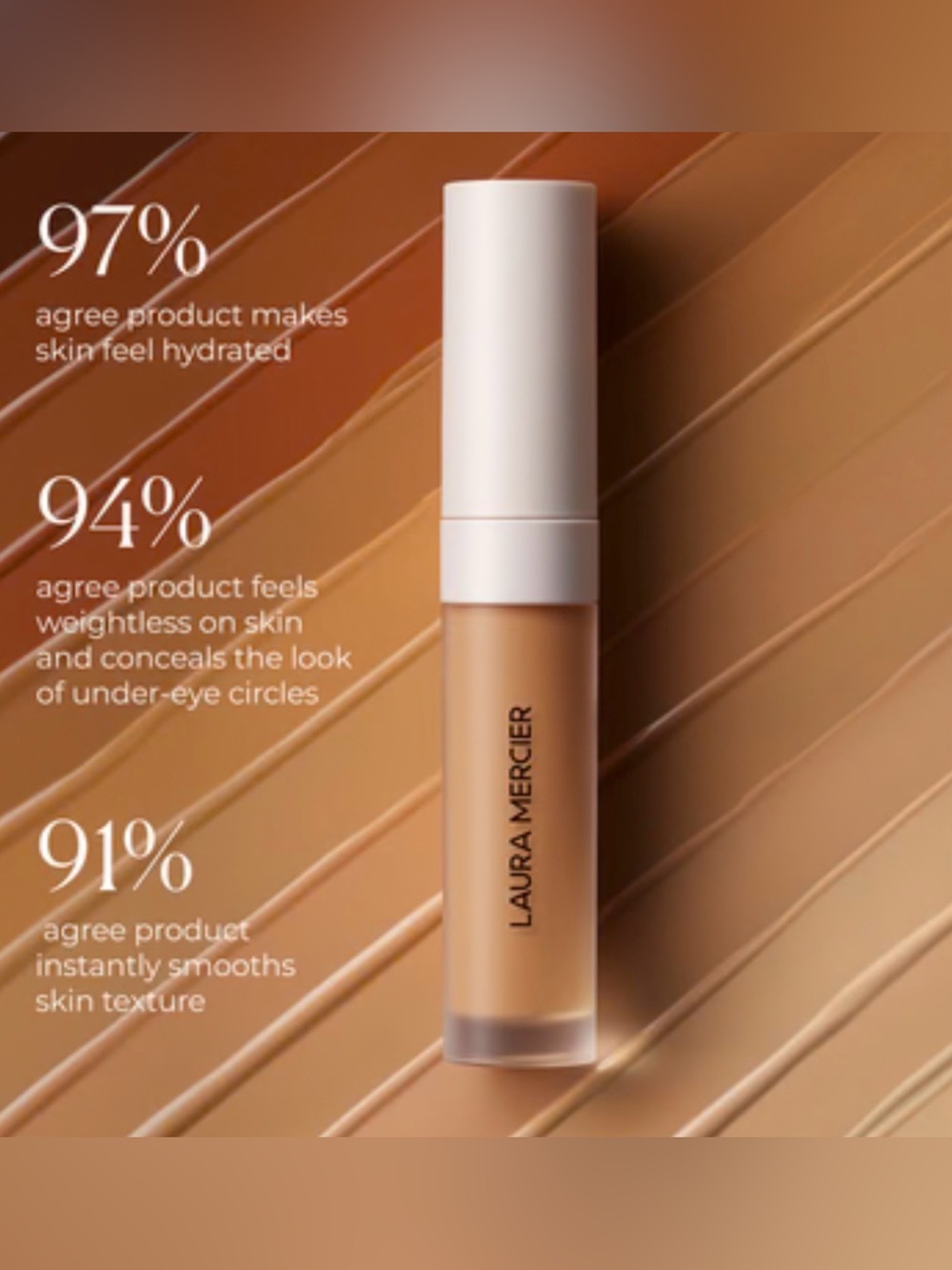NEW-Laura Mercier - Real Flawless Weightless Perfecting Serum Concealer - 2C1 - Picture 5 of 6